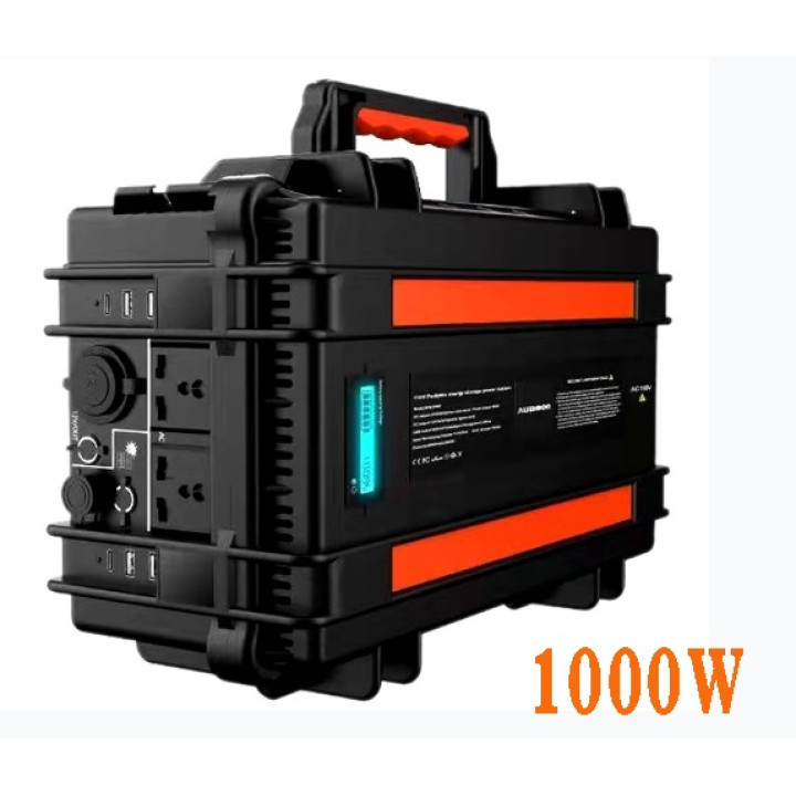 AUMOON BPS-1000W (Пік 2000Вт), 1100WH (298000mAh) портативна електростанція (ДБЖ) з можливістю заряджання від сонячної панелі