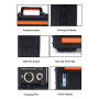 AUMOON BPS-1000W (Пік 2000Вт), 1100WH (298000mAh) портативна електростанція (ДБЖ) з можливістю заряджання від сонячної панелі