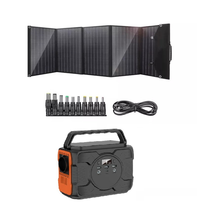 Сонячний генератор AUMOON OPS-200W (Пік 400Вт) 173Wh / 48000mAh + сонячна панель 40W, 60W, 80W, 100W електростанція із зарядкою від сонячної панелі.