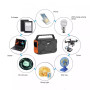 Сонячний генератор AUMOON OPS-200W (Пік 400Вт) 173Wh / 48000mAh + сонячна панель 40W, 60W, 80W, 100W електростанція із зарядкою від сонячної панелі.