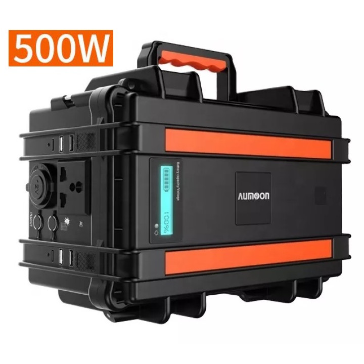 AUMOON 500W (Пік 1000Вт) 550Wh / 150000mAh, Портативна електростанція (ДБЖ) з можливістю заряджання від сонячної панелі