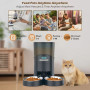 Годівниця для котів та собак автоматична Honeyguaridan S68D WiFi, 6,5л, Чорна