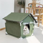 Будиночок намет лежанка для домашніх тварин для дому та вулиці GeerDuo G-01 Колір Зелений