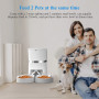 Годівниця для котів та собак автоматична Honeyguaridan S36D WiFi, 4л, 2 тарілки,  Біла