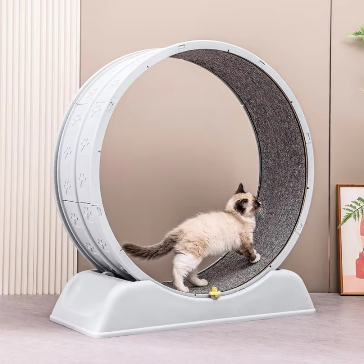 Бігове колесо для котів CutePet R03 L для малих та середніх порід кішок  Колір Сірий