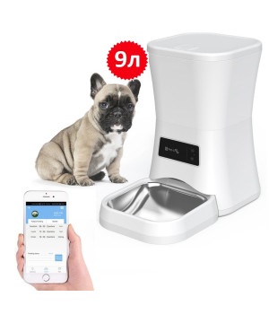 Годівниця для кішок і собак автоматична Pet-U W20-9, 9л. Біла