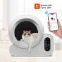 Автоматичний туалет для котів Alaris AL70B1, WiFi, 70л. Озон-стерилізація. УФ-стерилізація, дезодорація, вугільна фільтрація