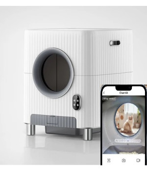 Автоматичний туалет для кішок CHARMKIT Vent+O2, WiFi, відеокамера, вентиляція, OZON-дезінфекція Автоматичний туалет для кішок CHARMKIT Vent+O2, WiFi, відеокамера, вентиляція, OZON-дезінфекція