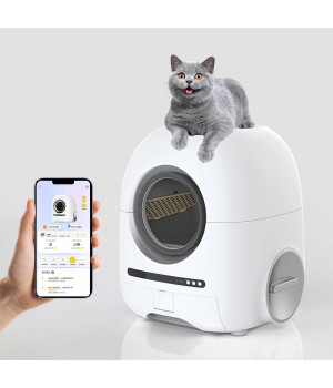 Автоматичний туалет для кішок FUNNYKIT Vent+O2, WiFi, вентиляція, OZON-дезінфекція Автоматичний туалет для кішок FUNNYKIT Vent+O2, WiFi, вентиляція, OZON-дезінфекція